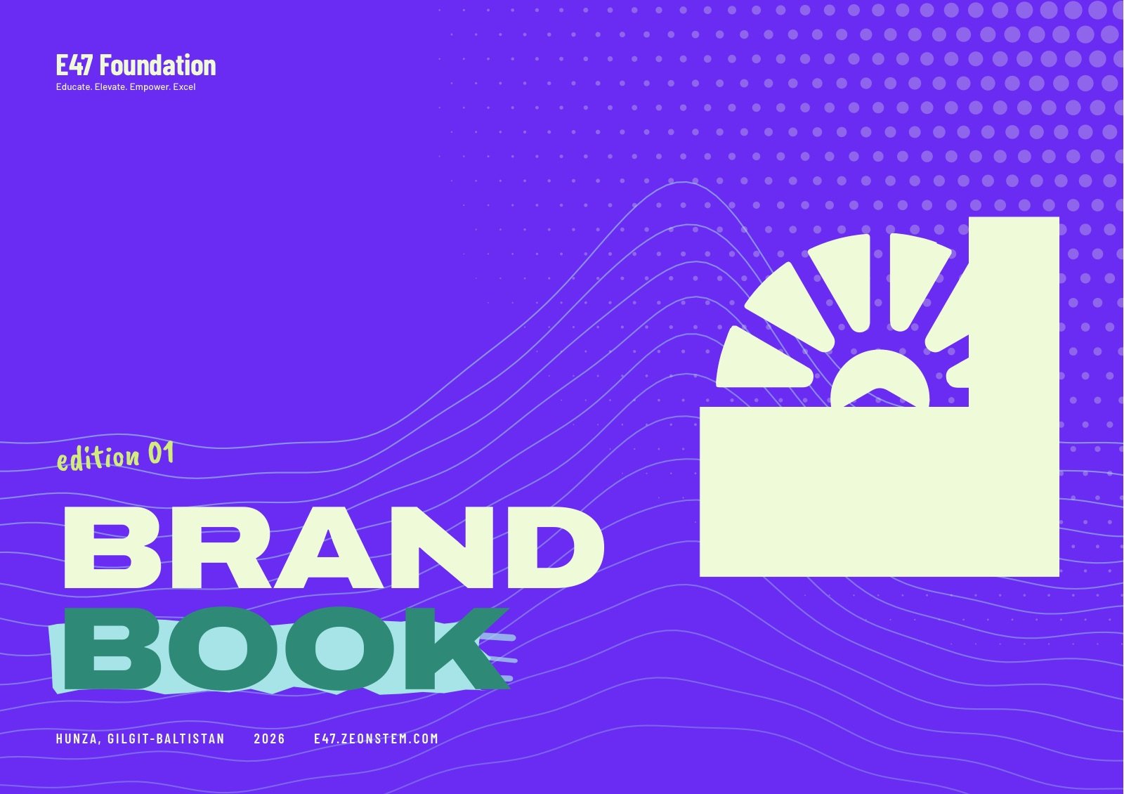 Cover of the E47 Foundation brand book