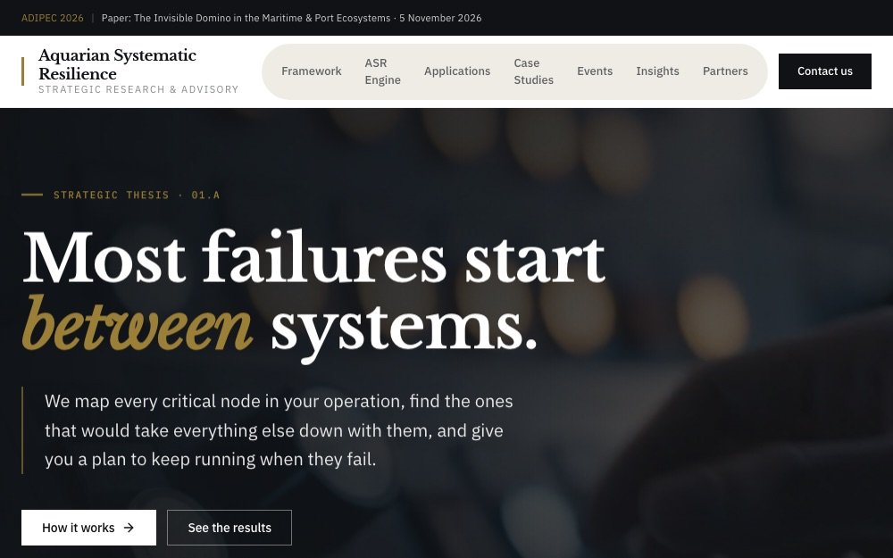 The Aquarian Resilience homepage