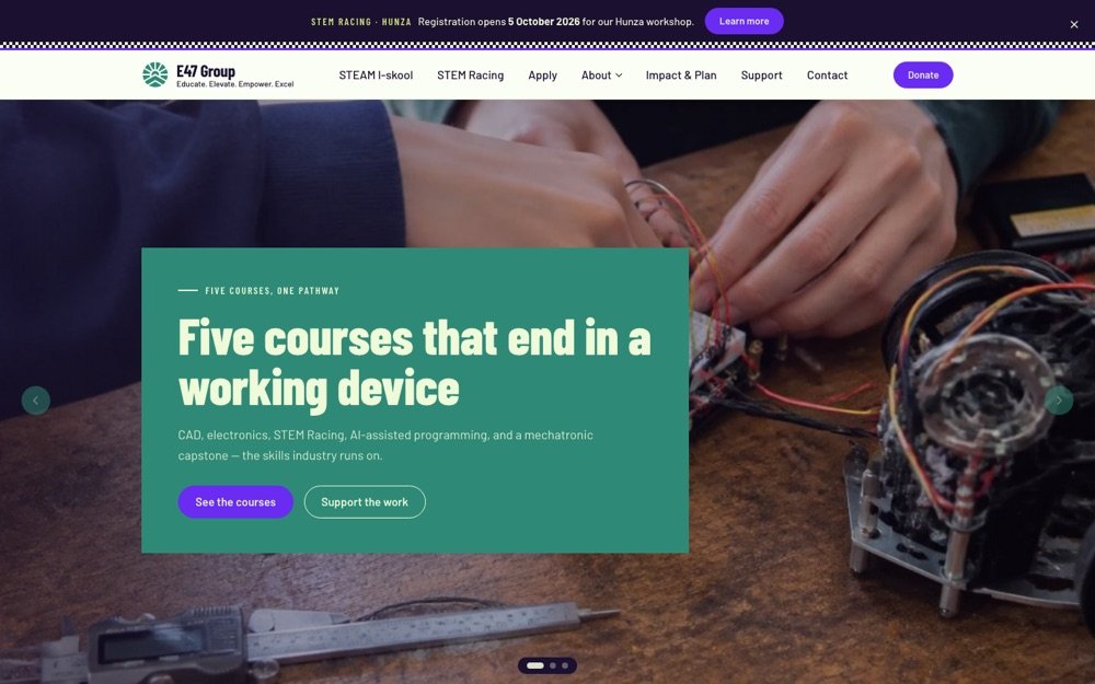 The E47 Group homepage